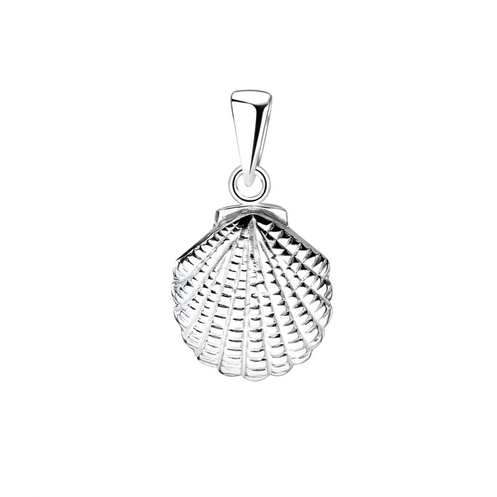 Silver Shell Pendant - 925 Sterling Silver Women's Jewelry