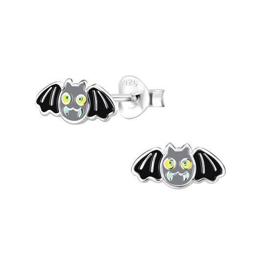 Bat Fangs Stud Earrings - 925 Sterling Silver