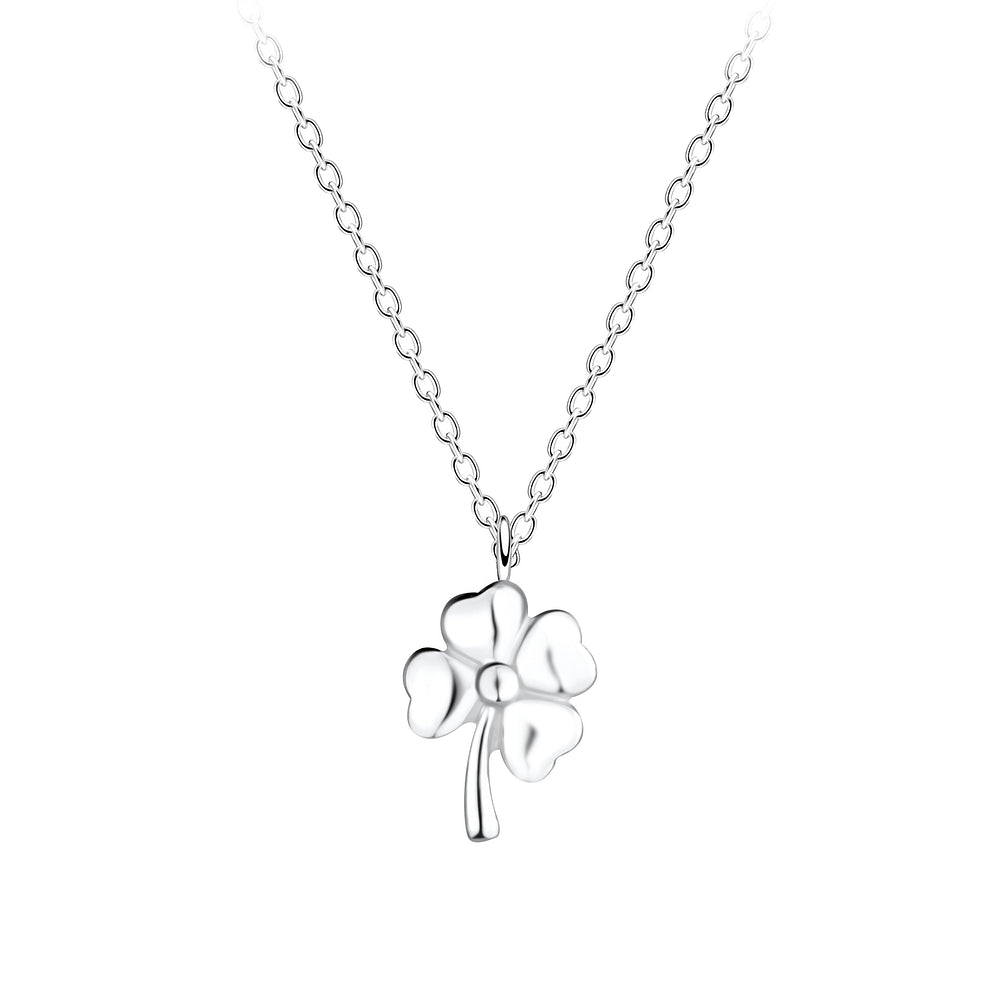 Clover Necklace - 18 Inches - 925 Sterling Silver