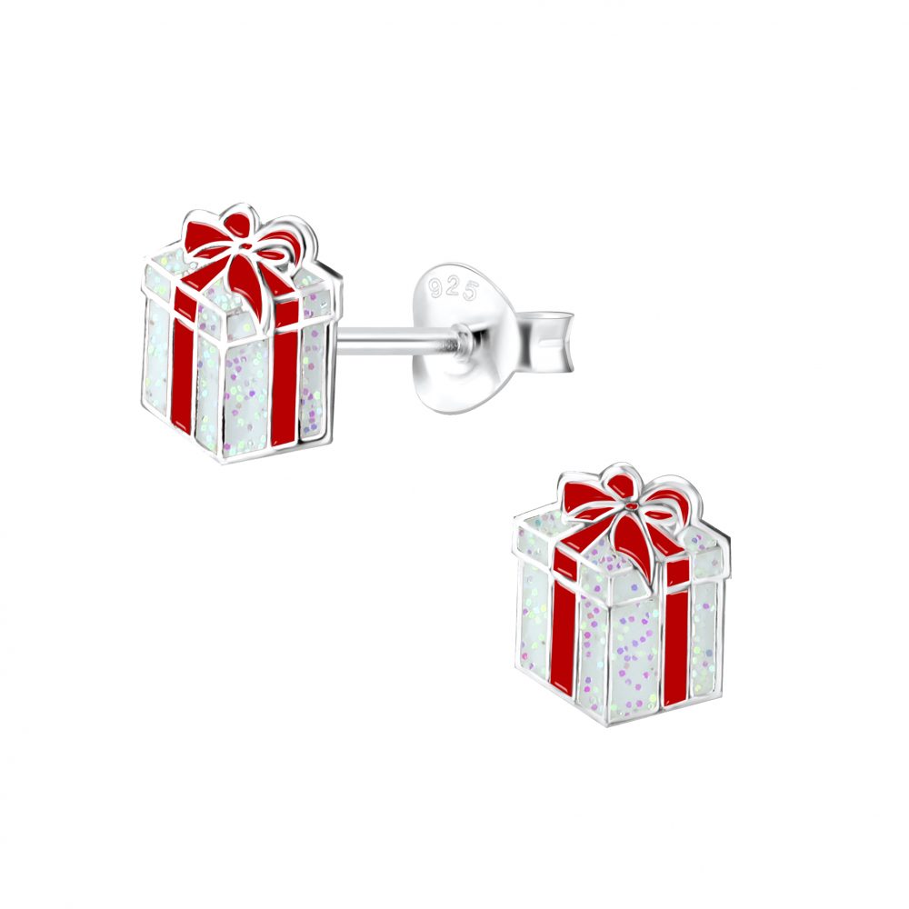 Silver Gift Stud Earrings - 925 Sterling Silver Women's Jewelry