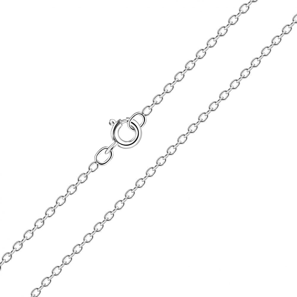 50cm Silver Cable Chain - 925 Sterling Silver