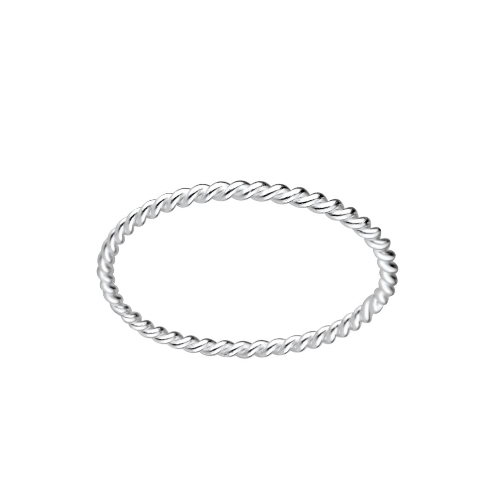 Twisted Ring - 8 - 925 Sterling Silver