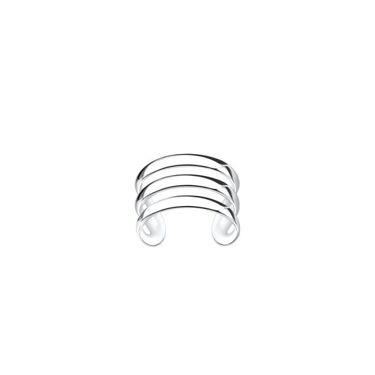 Triple Line Ear Cuff - 925 Sterling Silver