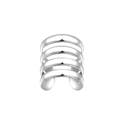 Four Line Ear Cuff - 925 Sterling Silver