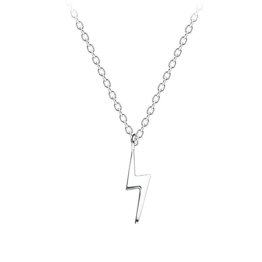 45cm Lightning Bolt Necklace - 925 Sterling Silver