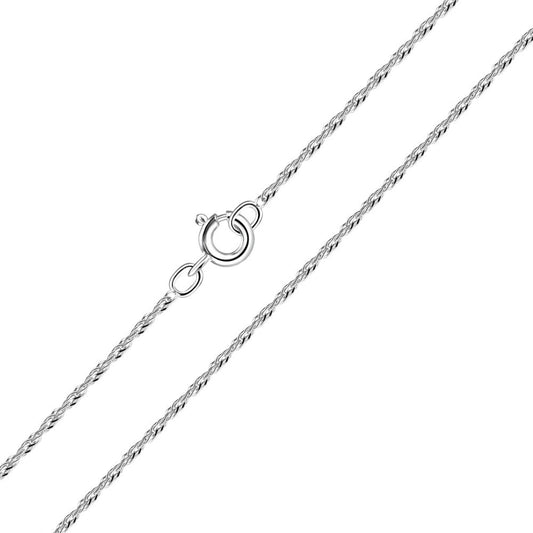 45cm Silver Singapore Chain - 925 Sterling Silver