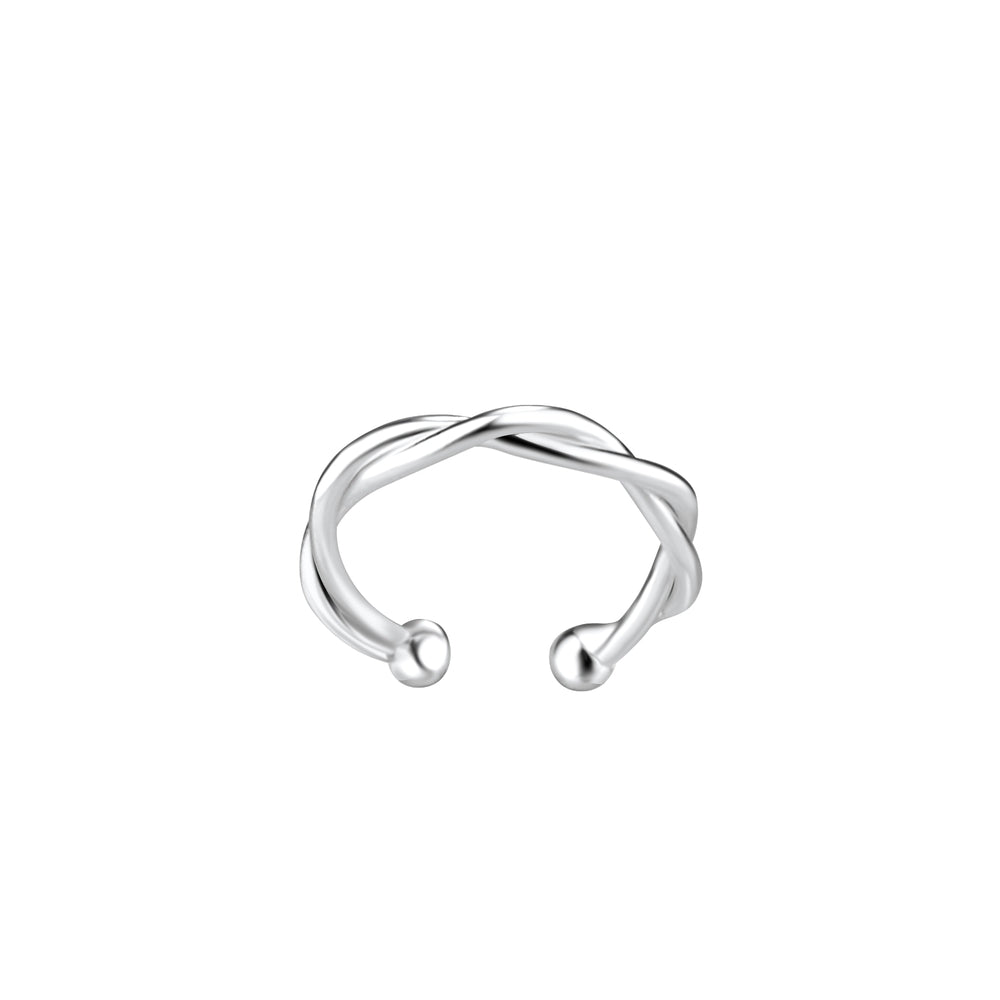 Twisted Ear Cuff - 925 Sterling Silver