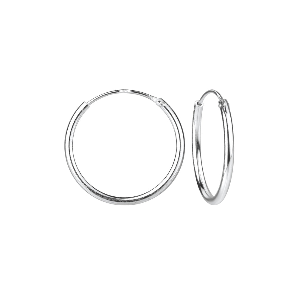 Hoop Earrings - 16mm - 925 Sterling Silver