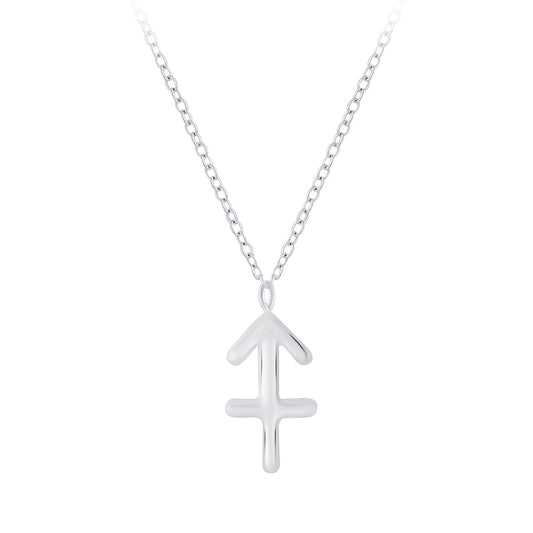 Sagittarius Zodiac Sign Necklace - 18 Inches - 925 Sterling Silver