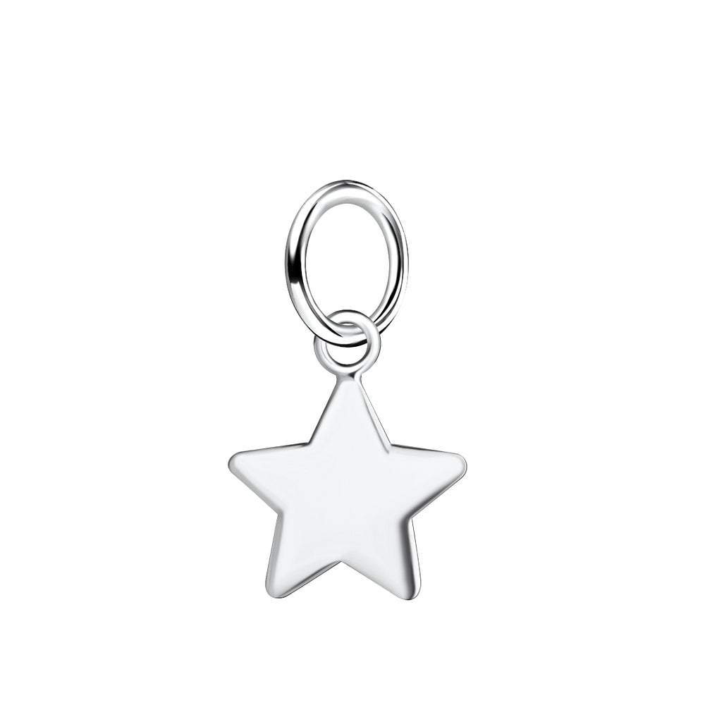 Star Pendant - 9mm - 925 Sterling Silver