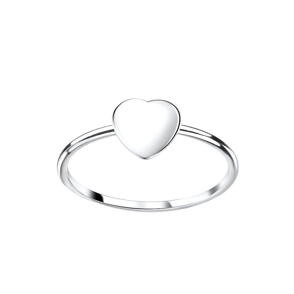 Heart Ring - Size 6 - 925 Sterling Silver