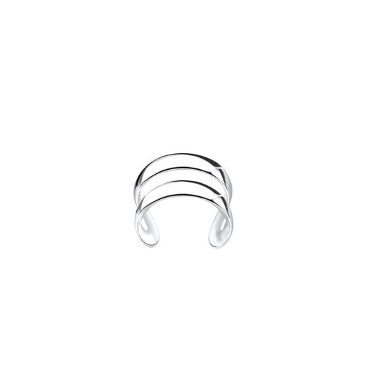 Double Line Ear Cuff - 925 Sterling Silver