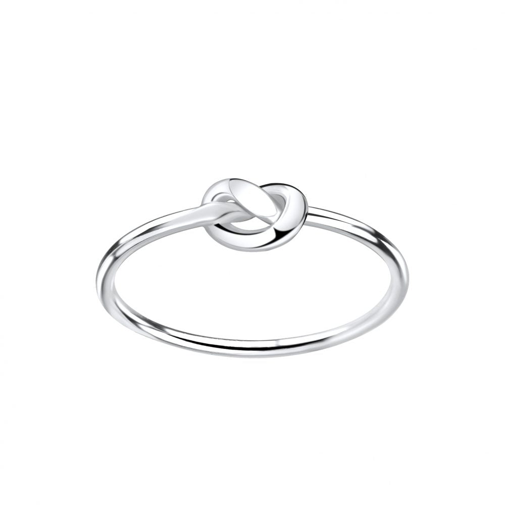 Silver Knot Ring - Size 7 - 925 Sterling Silver Women's Jewelry