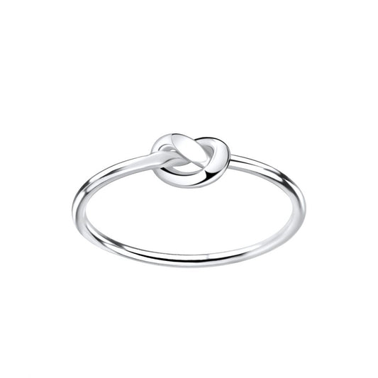 Silver Knot Ring - Size 7 - 925 Sterling Silver Women's Jewelry