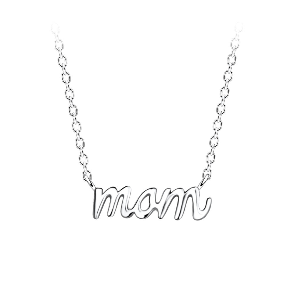 Silver Mom Necklace - 925 Sterling Silver