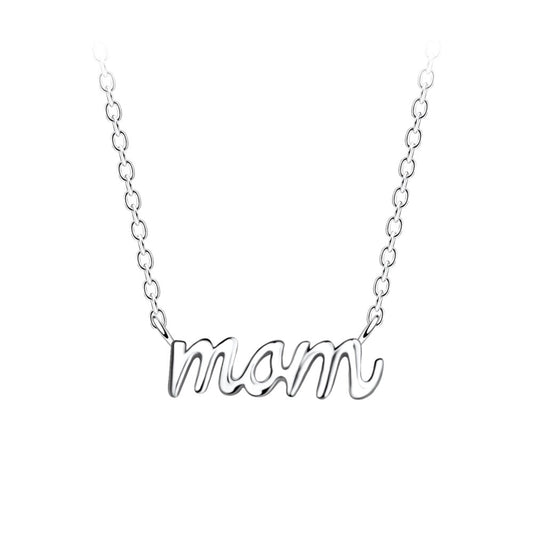 Silver Mom Necklace - 925 Sterling Silver